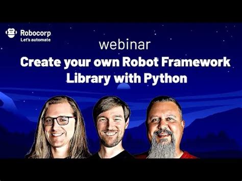 how to create python library in robot framework