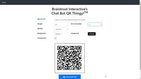 how to create qr code for fb messenger