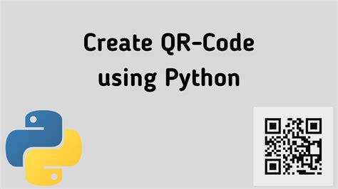 how to create qr code using python