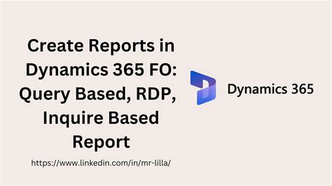 how to create query based report in dynamics 365