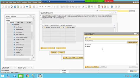how to create query report in sap b1