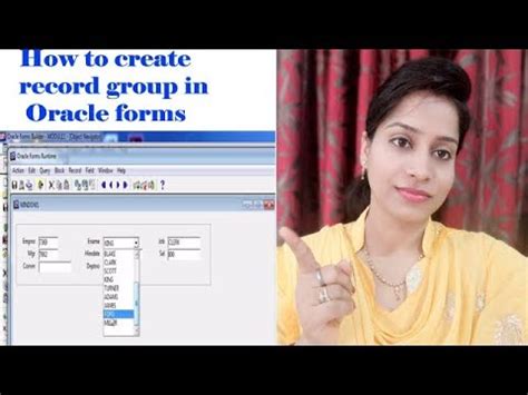 How To Create Record Group In Oracle Forms