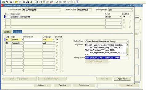 How To Create Record Group In Oracle Forms Personalization