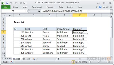 how to create reference from one sheet to another in excel