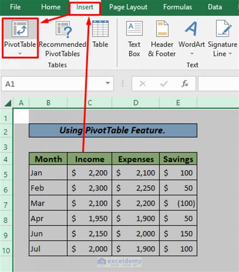 how to create report format in excel