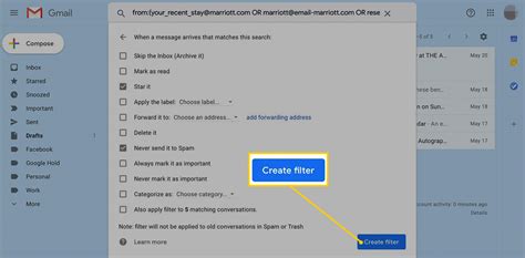 how to create rules in gmail mobile app