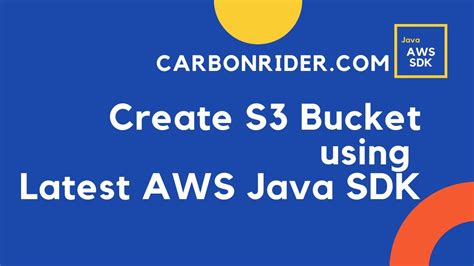 How To Create S3 Bucket Java