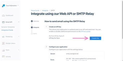 how to create sendgrid api key