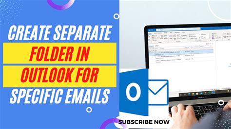 how to create separate folder for emails in outlook