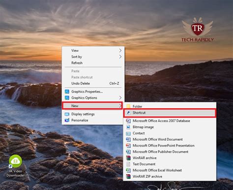 how to create shortcut in windows 10 my computer