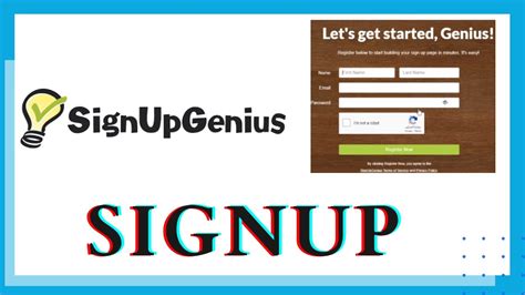 how to create sign up genius
