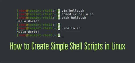 how to create simple shell script in linux