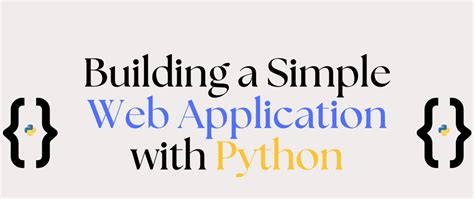 how to create simple web application in python