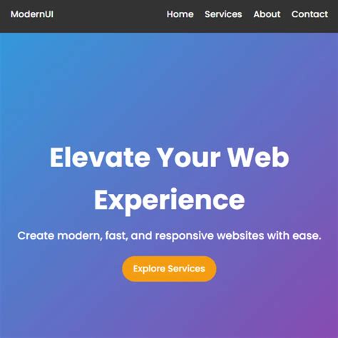 how to create simple web page using html and css