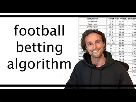 how to create sports betting algorithm