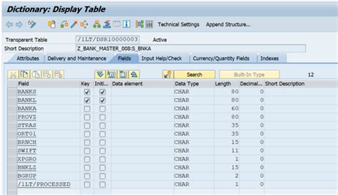 How To Create Staging Table In Sap
