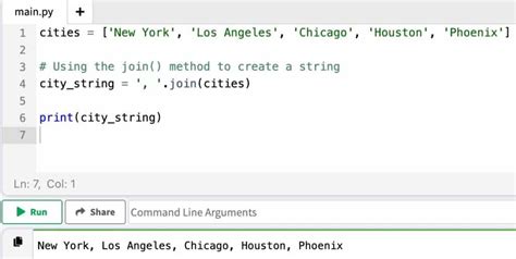 how to create string list in python