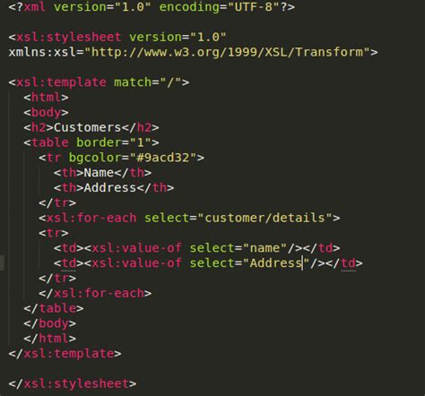 how to create stylesheet for xml file
