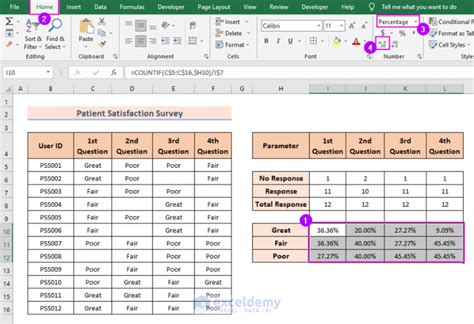 how to create survey in excel sheet