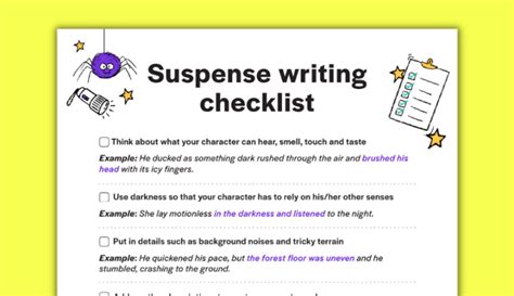 how to create suspense in writing ks2
