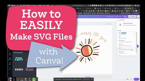 How to EASILY Make SVG Files for Cricut in Canva in 2021 Svg files