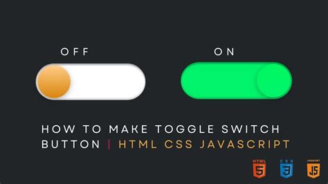 how to create switch button in html