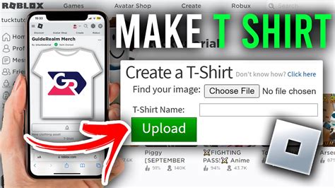 how to create t shirt in roblox mobile 2024