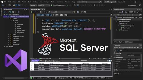 How To Create Table In Sql Server Using Visual Studio