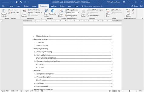 How To Create Table.of Contents In Word