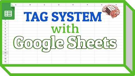 how to create tags in google sheets