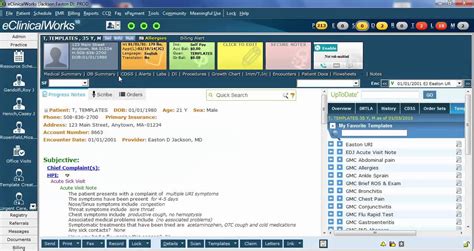 How To Create Template On Eclinicalworks