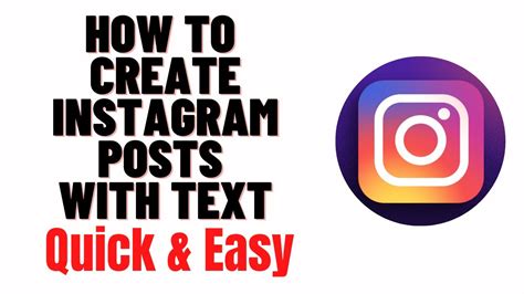 how to create text instagram posts