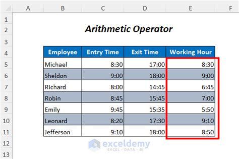 how to create time difference in excel