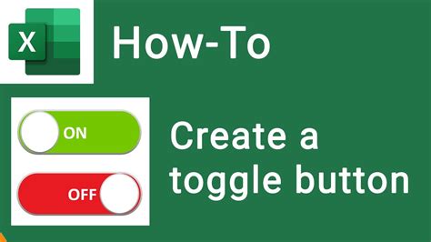 How To Create Toggle Switch In Excel