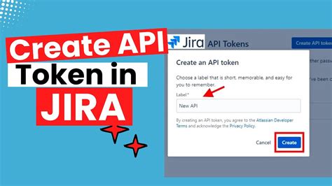 how to create token in jira
