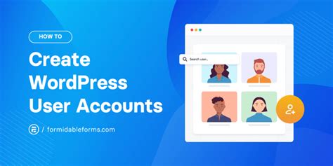 how to create user account in wordpress