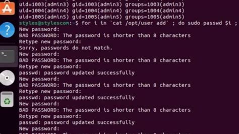 how to create user and password in linux