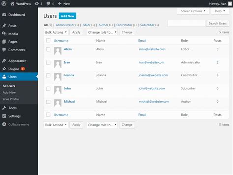 how to create user in wordpress