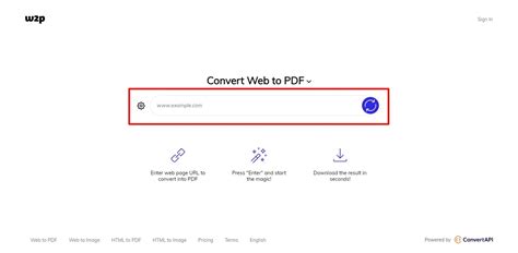 how to create web page to pdf