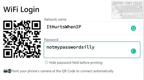 how to create wifi password qr code