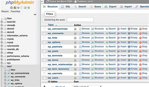 how to create wordpress database