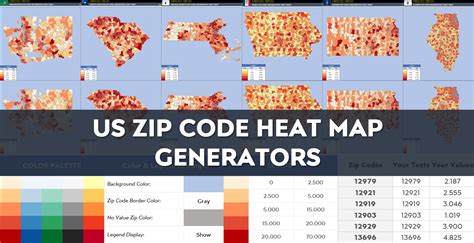 how to create zip code heat map in excel