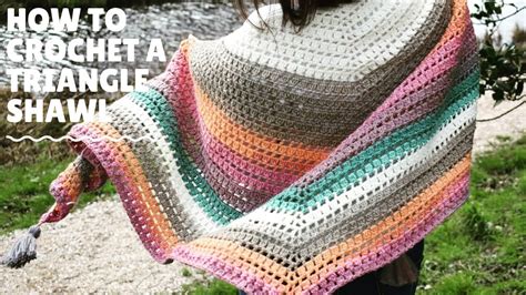 how to crochet a rectangle shawl for beginners