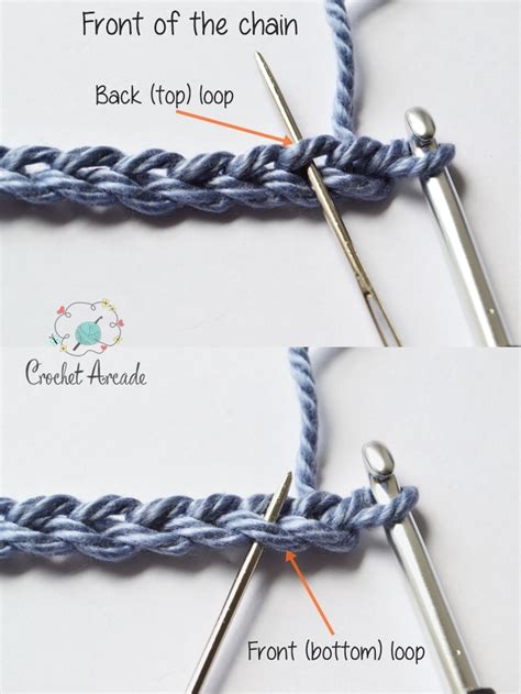 How To Crochet Into Back Loop Of Chain