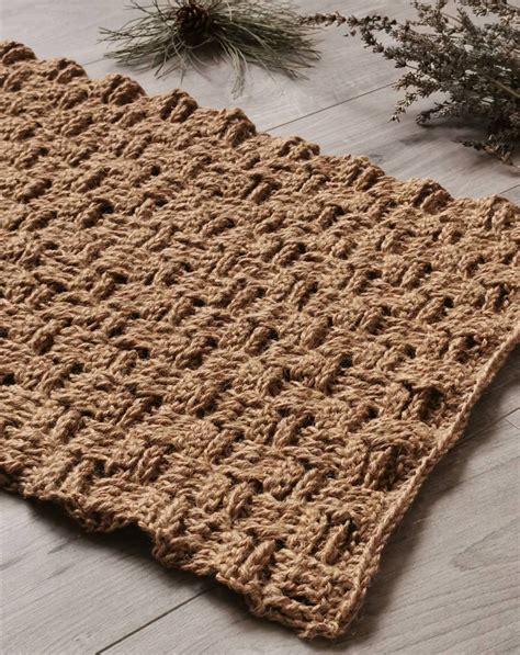 how to crochet jute rug