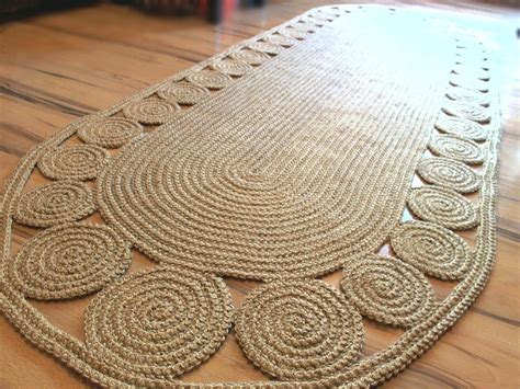 how to crochet jute rug
