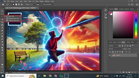 How To Crop An Image Using Lasso Tool In Photoshop