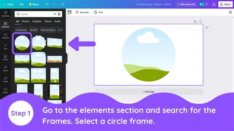 how to crop image in canva into a circle