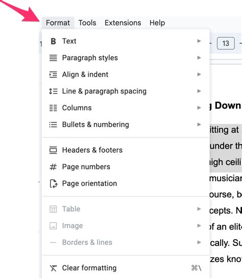 how to cross text in google docs
