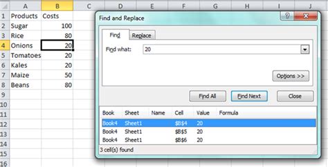 how to ctrl f multiple words in excel